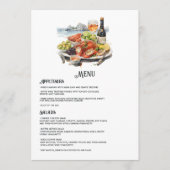 ニューポート、ロードアイランド行き先結婚式 メニュー (正面)