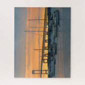 ニューポート、RI -パズルの日没 ジグソーパズル (縦)