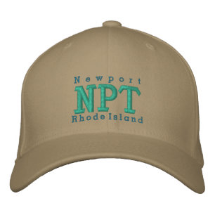 ニューポート、RI "NPT" 刺繍入りキャップ