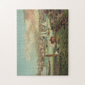 ニューポートRIのヴィンテージイラストレーション(1876) ジグソーパズル (縦)