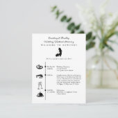 ニューポートRIの結婚週末の日程 エンクロージャーカード (スタンド正面)