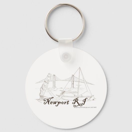 ニューポートRIキーチェーン キーホルダー (正面)