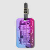 ニューポートRIギルデッド時代の夏のコテージ ラゲッジタグ (正面縦)