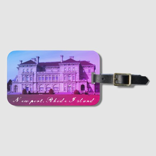 ニューポートRIギルデッド時代の夏のコテージ ラゲッジタグ (正面横)