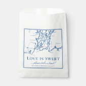 ニューポートRI宛先ウェディングラブは甘い フェイバーバッグ (正面)