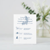 ニューポートRI結婚式当日の行程表 エンクロージャーカード (スタンド正面)