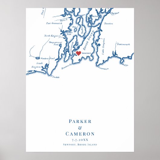 ニューポ結婚ートRIエレガントゲストブックポスター ポスター (正面)