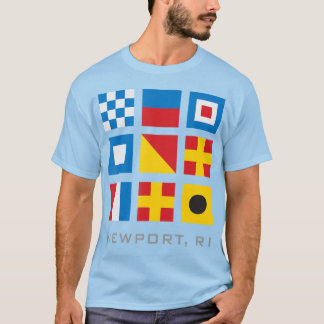 ニューポ航海のートリロードアイランドの国旗 Tシャツ