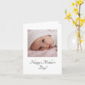ニューマシンプルム写真母の日 カード (黄色い花)
