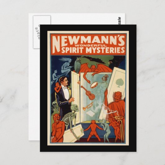 ニューマンの素晴らしい精神の謎 ポストカード (正面/裏面)