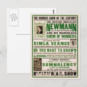 ニューマン: マスター・メンタルリスト、1930 ポストカード (正面/裏面)