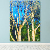 ニューマンrdウィドビー島の木#1 キャンバスプリント (インサイチュ (ウッドフロア))