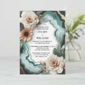 ニューマーブルモンスターエメラルドグリーンと金ゴールド結婚ズ 招待状 (スタンド正面)