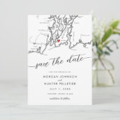 ニューミニマルポモダンートのロードアイランドの地図 セーブザデート (スタンド正面)