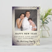 ニューミレニアム シルバーカラー 雪景色 ファミリー カード (スタンド正面)