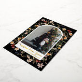 ニューミー 1 枚 写真 水彩 ボタニカル フローラル 箔シーズンカード (回転した状態)