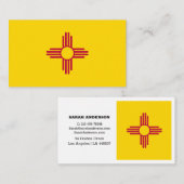 ニューメキシエレガントコ国旗/アメリカ 名刺 (正面/裏面)