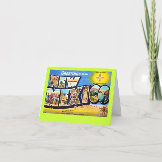 ニューメキシコからの挨拶 カード (正面)