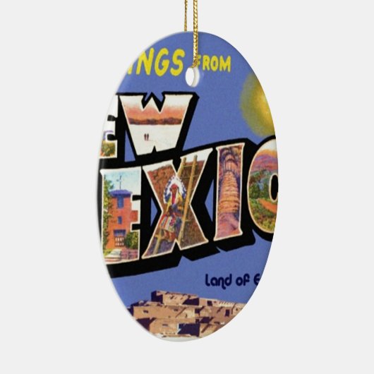 ニューメキシコからの挨拶 セラミックオーナメント (右)