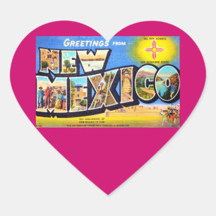 ニューメキシコからの挨拶 ハートシール