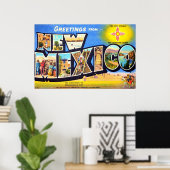 ニューメキシコからの挨拶 ポスター (ホームオフィス)