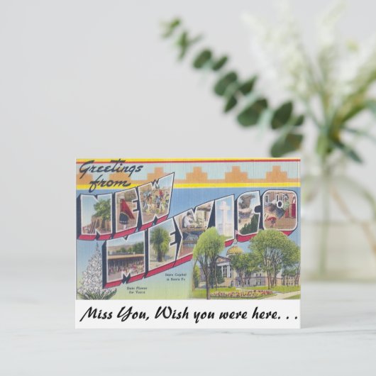 ニューメキシコからの挨拶 ポストカード (スタンド正面)