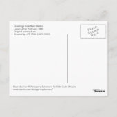 ニューメキシコからの挨拶 ポストカード (裏面)