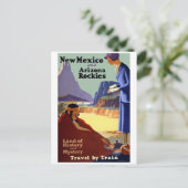 ニューメキシコとアリゾナロッキーズヴィンテージ旅行 ポストカード (スタンド正面)