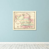 ニューメキシコとユタの領土 キャンバスプリント (インサイチュ (ウッドフロア))