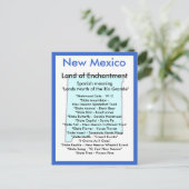 ニューメキシコについて ポストカード (スタンド正面)