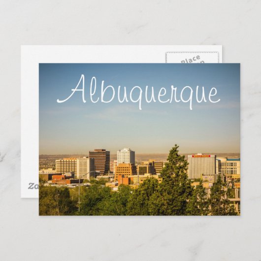 ニューメキシコのアルバカーキシティ ポストカード (正面/裏面)