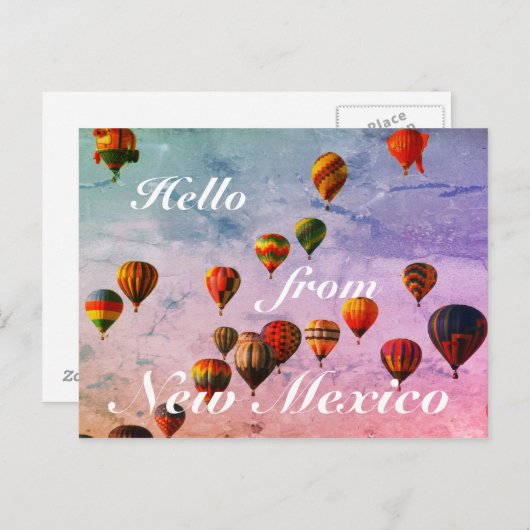 ニューメキシコのカラフルな熱気の気球 ポストカード (正面/裏面)