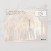 ニューメキシコのカールスバッド・カーヴァンス国立公園 ポストカード (裏面)