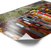 ニューメキシコのガスポンプコンガライン フォトプリント            (角)