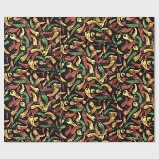 ニューメキシコのクリスマスはEnchiladas Chiliの香り ラッピングペーパー (フラット)