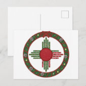 ニューメキシコのクリスマス インビテーションポストカード (正面/裏面)