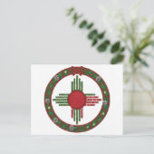 ニューメキシコのクリスマス インビテーションポストカード (スタンド正面)