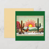 ニューメキシコのクリスマス 招待状 (正面/裏面)