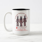 ニューメキシコのジアサンシンボル ツートーンマグカップ (左)