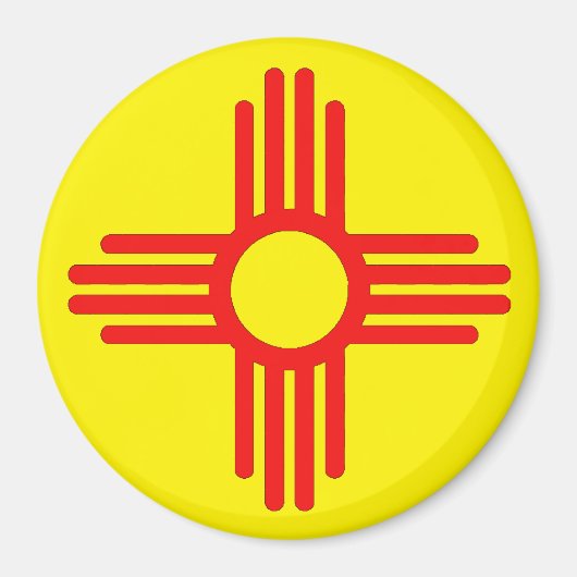 ニューメキシコのジアサンシンボル マグネット (正面)