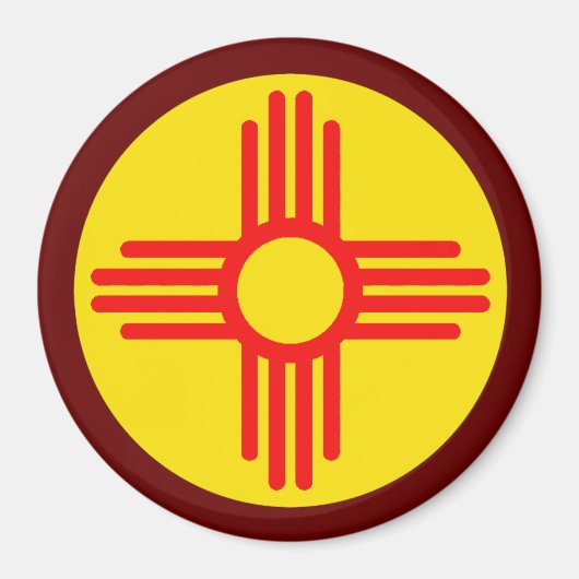 ニューメキシコのジアサンシンボル マグネット (正面)