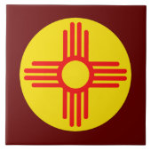 ニューメキシコのジア・サン・シンボル タイル (正面)