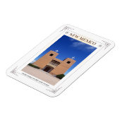 ニューメキシコのナムベプエブロ聖なるハート教会 マグネット (左側)