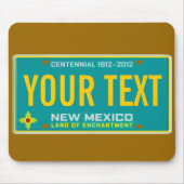 ニューメキシコのナンバープレートのマウスパッド マウスパッド (正面)