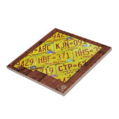 ニューメキシコのナンバープレートの地図のセラミックタイル タイル (側面)