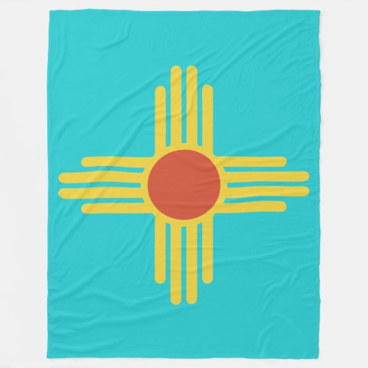 ニューメキシコのナンバープレート毛布 フリースブランケット (正面)