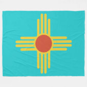 ニューメキシコのナンバープレート毛布 フリースブランケット (正面(横))