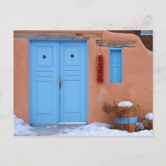 ニューメキシコのブルードア ポストカード (正面)