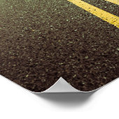 ニューメキシコのロードトリップ風景の写真 ポスター (角)