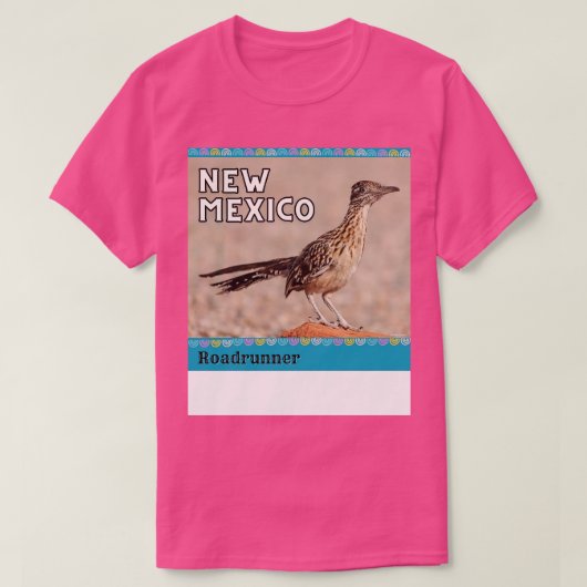 ニューメキシコのロードランナー Tシャツ (デザイン正面)
